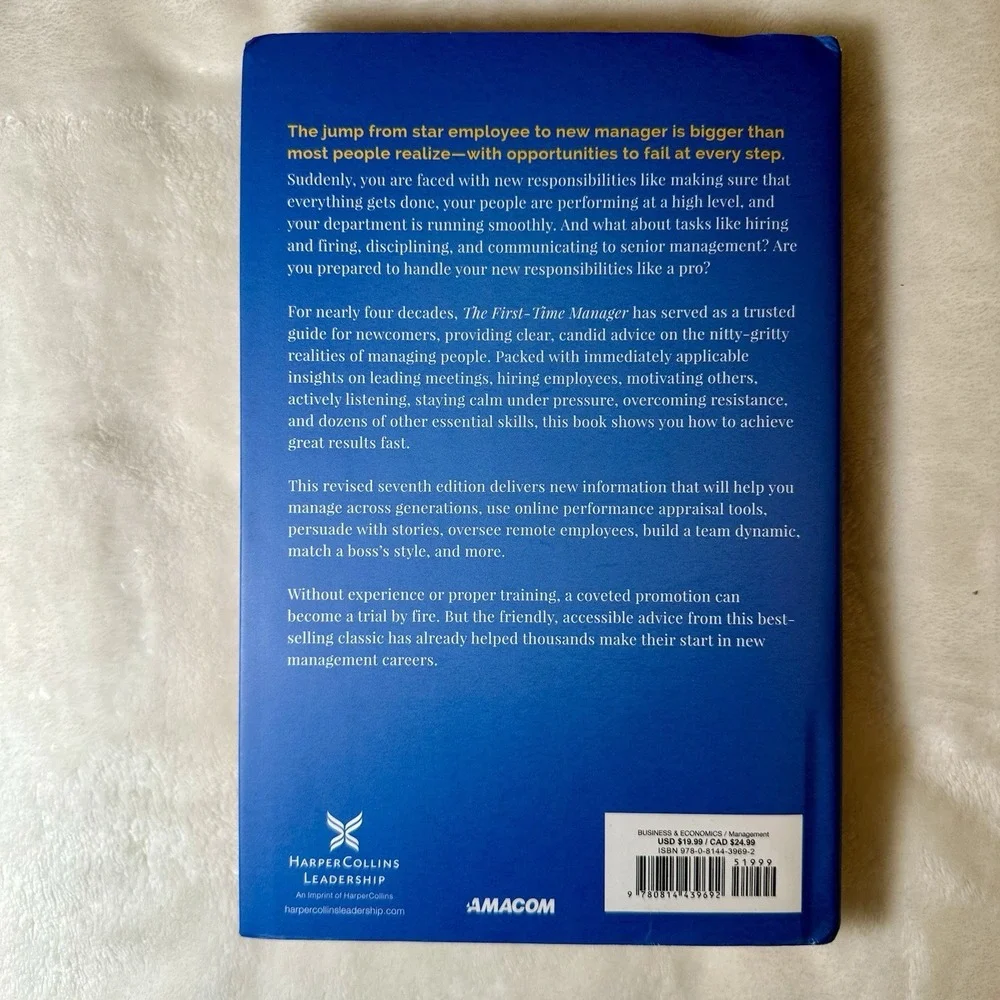 The First-Time Manager (Seventh Edition) by Loren B. Belker - Blue